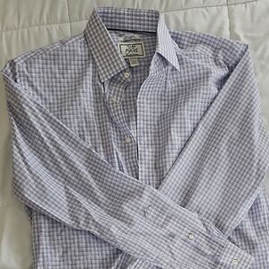 Jos. A. Bank Lavender Checkered Dress Shirt